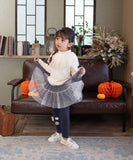 Rora 子供服 スカート 通販 スカッツ コスモス お花ラメチュールスカッツ スカートパンツ チュールスカート フレアスカート ミニスカート キッズ 女の子 女子 カジュアル お出かけ