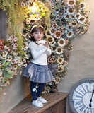 Rora 子供服 スカート 通販 スカッツ コスモス お花ラメチュールスカッツ スカートパンツ チュールスカート フレアスカート ミニスカート キッズ 女の子 女子 カジュアル お出かけ