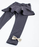 Rora 子供服 スカート 通販 スカッツ カエデ リボンボーダースカッツ スカートパンツ フレアスカート ミニスカート キッズ 女の子 女子 カジュアル シンプル お出かけ かわいい オシャレ