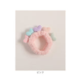 ヘアバンド キッズ 洗顔 通販 Rora ナディア ヘアーバンド 髪どめ 髪留め ヘアターバン 髪飾り 女の子 女子 子供 子ども こども ハート 小学生 ふわふわ かわいい おしゃれ 可愛い