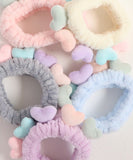 ヘアバンド キッズ 洗顔 通販 Rora ナディア ヘアーバンド 髪どめ 髪留め ヘアターバン 髪飾り 女の子 女子 子供 子ども こども ハート 小学生 ふわふわ かわいい おしゃれ 可愛い