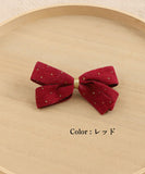 Rora ヘアクリップ キッズ 通販 アイリン ヘアークリップ 髪どめ 髪留め ヘアアクセサリー 髪飾り リボン 大きめ コーデュロイ 子供 女の子 大人っぽい 卒園式 入学式 結婚式 発表会