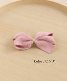 Rora ヘアクリップ キッズ 通販 アイリン ヘアークリップ 髪どめ 髪留め ヘアアクセサリー 髪飾り リボン 大きめ コーデュロイ 子供 女の子 大人っぽい 卒園式 入学式 結婚式 発表会