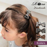 ヘアクリップ リボン 小さめ 通販 Rora ローラ イルミ ヘアークリップ 髪どめ 髪留め ヘアアクセサリー 髪飾り キラキラ ビジュー 女の子 入園式 卒園式 入学式 卒業式 結婚式 発表会