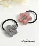 Rora ヘアゴム キッズ 通販 ブルーム ニット 髪ゴム 髪飾り 髪どめ 髪留め ヘアアクセサリー 子供 子ども こども 女の子 女子 お花 フラワー カジュアル かわいい おしゃれ オシャレ