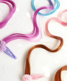 Rora パッチン エクステ キッズ 2個セット 通販 セレーナ パッチン留め パッチンどめ ヘアピン パッチンピン 髪飾り つけ毛 つけげ 子供 子ども 可愛い 女の子 卒園式 入園式 入学式