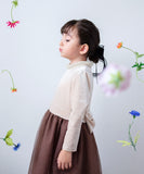 Rora ワンピース 通販 セリーナ ドッキングワンピース 子供服 ワンピ 長袖 フォーマルワンピース パール リボン 女の子 キッズ 子供 こども 子ども 結婚式 パーティー 入園 卒園 入学