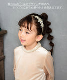 Rora ワンピース 通販 セリーナ ドッキングワンピース 子供服 ワンピ 長袖 フォーマルワンピース パール リボン 女の子 キッズ 子供 こども 子ども 結婚式 パーティー 入園 卒園 入学