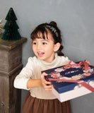 Rora ワンピース 通販 セリーナ ドッキングワンピース 子供服 ワンピ 長袖 フォーマルワンピース パール リボン 女の子 キッズ 子供 こども 子ども 結婚式 パーティー 入園 卒園 入学