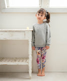 Rora 子供服 レギンス 通販 アザレア スパッツ パンツ ズボン 花柄 女の子 女子 子供 こども 子ども 10分丈 十分丈 通園 通学 幼稚園 かわいい おしゃれ カジュアル 春 夏 秋 冬