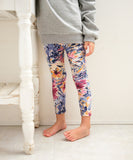 Rora 子供服 レギンス 通販 アザレア スパッツ パンツ ズボン 花柄 女の子 女子 子供 こども 子ども 10分丈 十分丈 通園 通学 幼稚園 かわいい おしゃれ カジュアル 春 夏 秋 冬