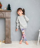 Rora 子供服 レギンス 通販 アザレア スパッツ パンツ ズボン 花柄 女の子 女子 子供 こども 子ども 10分丈 十分丈 通園 通学 幼稚園 かわいい おしゃれ カジュアル 春 夏 秋 冬