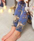 Rora 子供服 レギンス 通販 ロザミア スパッツ パンツ ズボン 花柄 女の子 女子 子供 こども 子ども 10分丈 十分丈 通園 通学 幼稚園 かわいい おしゃれ カジュアル 春 夏 秋 冬