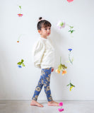 Rora 子供服 レギンス 通販 ロザミア スパッツ パンツ ズボン 花柄 女の子 女子 子供 こども 子ども 10分丈 十分丈 通園 通学 幼稚園 かわいい おしゃれ カジュアル 春 夏 秋 冬