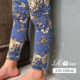 Rora 子供服 レギンス 通販 ロザミア スパッツ パンツ ズボン 花柄 女の子 女子 子供 こども 子ども 10分丈 十分丈 通園 通学 幼稚園 かわいい おしゃれ カジュアル 春 夏 秋 冬