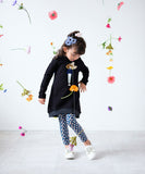 Rora 子供服 レギンス 通販 ルピナ スパッツ パンツ ズボン 小花柄 女の子 女子 子供 こども 子ども 10分丈 十分丈 通園 通学 幼稚園 かわいい おしゃれ カジュアル 春 夏 秋 冬