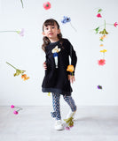 Rora 子供服 レギンス 通販 ルピナ スパッツ パンツ ズボン 小花柄 女の子 女子 子供 こども 子ども 10分丈 十分丈 通園 通学 幼稚園 かわいい おしゃれ カジュアル 春 夏 秋 冬