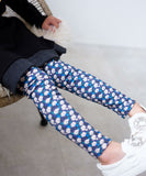 Rora 子供服 レギンス 通販 ルピナ スパッツ パンツ ズボン 小花柄 女の子 女子 子供 こども 子ども 10分丈 十分丈 通園 通学 幼稚園 かわいい おしゃれ カジュアル 春 夏 秋 冬