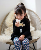 Rora 子供服 レギンス 通販 ルピナ スパッツ パンツ ズボン 小花柄 女の子 女子 子供 こども 子ども 10分丈 十分丈 通園 通学 幼稚園 かわいい おしゃれ カジュアル 春 夏 秋 冬