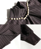 Rora ワンピース 通販 ビオラ パール付きバルーンワンピース 子供服 ワンピ 長袖 フォーマルワンピース コクーン パール 女の子 キッズ 子供 こども 子ども 結婚式 パーティー 入園 卒園