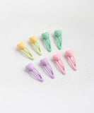 ヘアピン 通販 Rora パッチン留め 子供用 キッズ ヘアアクセサリー ヘアクリップ スリーピン 前髪クリップ パステルカラー ハートモチーフ ミニサイズ 髪飾り 髪留め 女の子 子ども