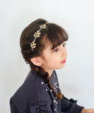 カチューシャ キッズ 通販 Rora ルリー ヘアアクセサリー 髪飾り 髪留め 子供 女の子 かわいい おしゃれ 可愛い オシャレ 細身 リーフ ストーン お出かけ フォーマル 発表会 結婚式