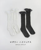 靴下 こども ハイソックス 通販 Rora ロザリー ソックス 長靴下 レース フリル かわいい おしゃれ 可愛い オシャレ フォーマル 発表会 結婚式 お呼ばれ 卒園式 入学式 保育園 幼稚園