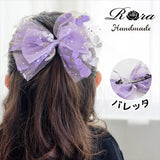 リボン バレッタ ハーフアップ 通販 Rora リッサー ヘアアクセサリー 髪飾り 髪留め キッズ 子供 女の子 かわいい おしゃれ 可愛い オシャレ お出かけ カジュアル フォーマル 発表会