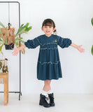 Rora ワンピース 通販 キッズワンピース ティアードワンピース 子どもワンピース お出掛け 通園通学小学生 お出かけデイリー 発表会結婚式 誕生日プレゼント 長袖 春秋冬 可愛いおしゃれ