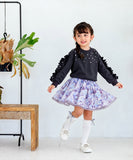 子供服 女の子 トレーナー 通販 Rora フリリーナ プルオーバー スウェット 長袖 フリル パール ビーズ かわいい おしゃれ 可愛い オシャレ カジュアル 通学 通園 普段着 保育園 幼稚園