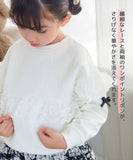 子供服 女の子 トレーナー 通販 Rora シビロ プルオーバー スウェット 長袖 フリル レース リボン かわいい おしゃれ 可愛い オシャレ カジュアル 通学 通園 普段着 保育園 幼稚園 小学生