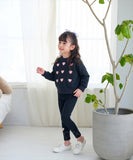 子供服 女の子 トレーナー 通販 Rora ロマンティカ プルオーバー スウェット 長袖 ハート かわいい おしゃれ 可愛い オシャレ カジュアル 通学 通園 普段着 お出かけ 保育園 幼稚園