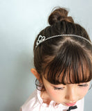 Rora カチューシャ 通販 ヘアアクセサリー 髪飾り ヘッドドレス 子供 女の子 可愛い おしゃれ シルバー キラキラ 王冠 ラインストーン 発表会 入園式 卒園式 入学式 子ども用アクセサリー