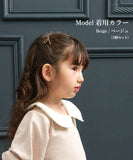 Rora ヘアクリップ キッズ 2個セット 通販 ヘアークリップ 髪どめ 髪留め ヘアアクセサリー 髪飾り ローラ ムース スウェード リボン 子供 女の子 大人っぽい 卒園式 入学式 結婚式