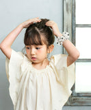 Rora シュシュ キッズ 通販 ローラ ハートシフォン 髪飾り お団子 ヘアゴム ポニーテール 女の子 子供 子ども こども フォーマル 大人っぽい 上品 入園式 卒園式 入学式 卒業式