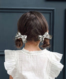 Rora ヘアクリップ 3個セット リボン 通販 ローラ rora ヘア クリップ 髪留め 髪どめ 髪飾り ヘアークリップ ヘアアクセサリー ヘアアクセ 挟むだけ 光沢 上品 キッズ 女の子 女子 こども