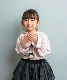 Rora ブラウス 通販 ローラ さくら キッズ 子供 女の子 子ども スタンドカラー フリル 襟 リボン 長袖 パフスリーブ 卒園式 入学式 卒業式 フォーマル カジュアル 結婚式 発表会 おしゃれ
