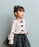 Rora ブラウス 通販 ローラ さくら キッズ 子供 女の子 子ども スタンドカラー フリル 襟 リボン 長袖 パフスリーブ 卒園式 入学式 卒業式 フォーマル カジュアル 結婚式 発表会 おしゃれ