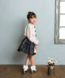 Rora ブラウス 通販 ローラ さくら キッズ 子供 女の子 子ども スタンドカラー フリル 襟 リボン 長袖 パフスリーブ 卒園式 入学式 卒業式 フォーマル カジュアル 結婚式 発表会 おしゃれ