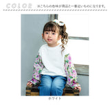 Rora トップス 通販 ローラ シャル トレーナー スウェットシャツ キッズ 子供 女の子 長袖 パフスリーブ 花柄 春秋 秋冬 袖フリル 綿100% かわいい おしゃれ 可愛い カジュアル シンプル