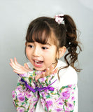 Rora トップス 通販 ローラ シャル トレーナー スウェットシャツ キッズ 子供 女の子 長袖 パフスリーブ 花柄 春秋 秋冬 袖フリル 綿100% かわいい おしゃれ 可愛い カジュアル シンプル