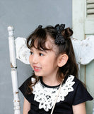 ヘアクリップ リボン かわいい 通販 Rora ドッティ 2個セット ヘアアクセサリー 髪飾り キッズ 子ども こども 女の子 ママ 姉妹 お揃い フォーマル カジュアル 卒園式 入学式 発表会