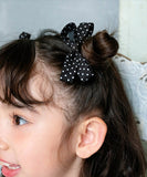 ヘアクリップ リボン かわいい 通販 Rora ドッティ 2個セット ヘアアクセサリー 髪飾り キッズ 子ども こども 女の子 ママ 姉妹 お揃い フォーマル カジュアル 卒園式 入学式 発表会