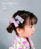 パッチンどめ 子供 3個セット 通販 Rora ローラ ブルームレース パッチン留め ヘアクリップ ヘアピン こども ヘアアクセサリー ヘアアクセ 女の子 髪飾り キッズ スリーピン 髪留め 花柄