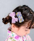 パッチンどめ 子供 3個セット 通販 Rora ローラ ブルームレース パッチン留め ヘアクリップ ヘアピン こども ヘアアクセサリー ヘアアクセ 女の子 髪飾り キッズ スリーピン 髪留め 花柄