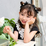 ヘアクリップ リボン かわいい 通販 Rora ルミナ 2個セット 髪留め 髪飾り ヘアアクセサリー 女の子 キッズ 子供 上品 可愛い 結婚式 発表会 七五三 入学式 フォーマル パール 卒園式