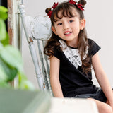 ヘアクリップ リボン かわいい 通販 Rora ルミナ 2個セット 髪留め 髪飾り ヘアアクセサリー 女の子 キッズ 子供 上品 可愛い 結婚式 発表会 七五三 入学式 フォーマル パール 卒園式