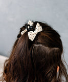 バンスクリップ リボン 小さめ 通販 Rora プチドット ヘアアクセサリー 髪飾り ヘアアレンジ かわいい ドット柄 キッズ 子供用 女の子 ママ 姉妹 リンクコーデ お揃い 上品 カジュアル