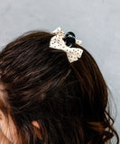 バンスクリップ リボン 小さめ 通販 Rora プチドット ヘアアクセサリー 髪飾り ヘアアレンジ かわいい ドット柄 キッズ 子供用 女の子 ママ 姉妹 リンクコーデ お揃い 上品 カジュアル