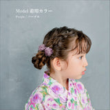 ヘアクリップ お花 2個セット 通販 日本製 Rora ベラ 髪留め 髪飾り 女の子 キッズ 子供 フェルト フラワー かわいい おしゃれ 可愛い 浴衣 夏祭り 甚平 ヘアアクセサリー フォーマル